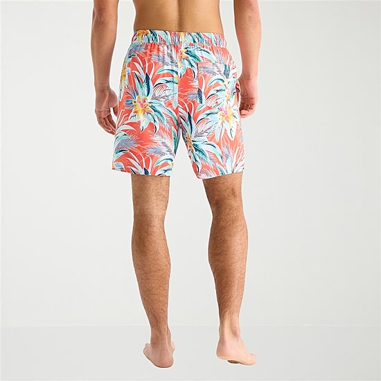 Arizona Mens 6 1/2" Patchwork Swim Trunks
