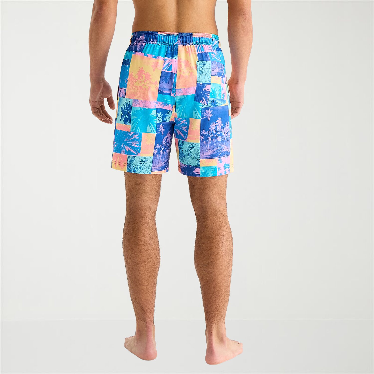 Arizona Mens 6 1/2" Patchwork Swim Trunks