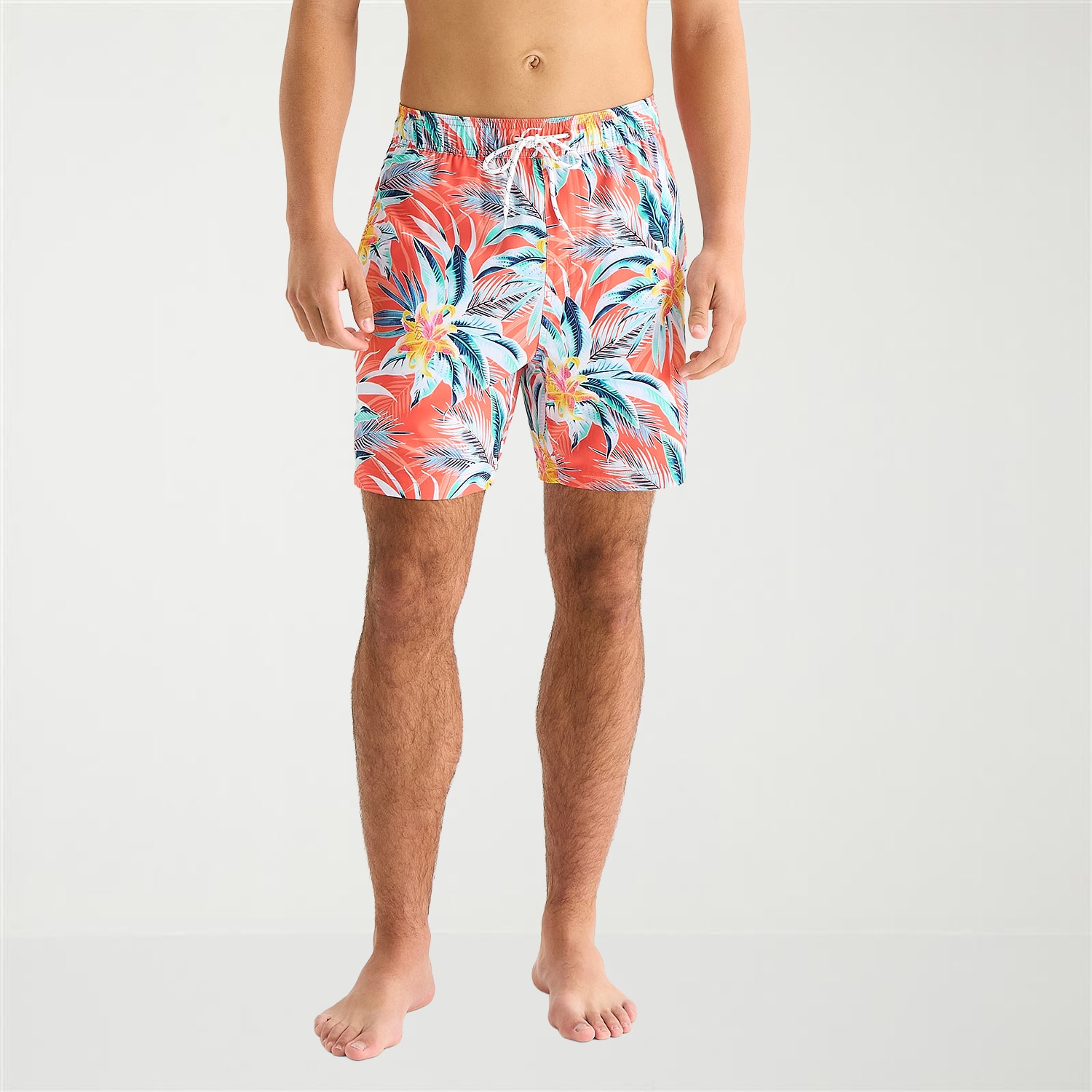 Arizona Mens 6 1/2" Patchwork Swim Trunks