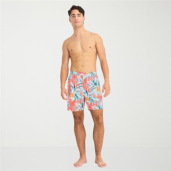 Arizona Mens 6 1/2" Patchwork Swim Trunks