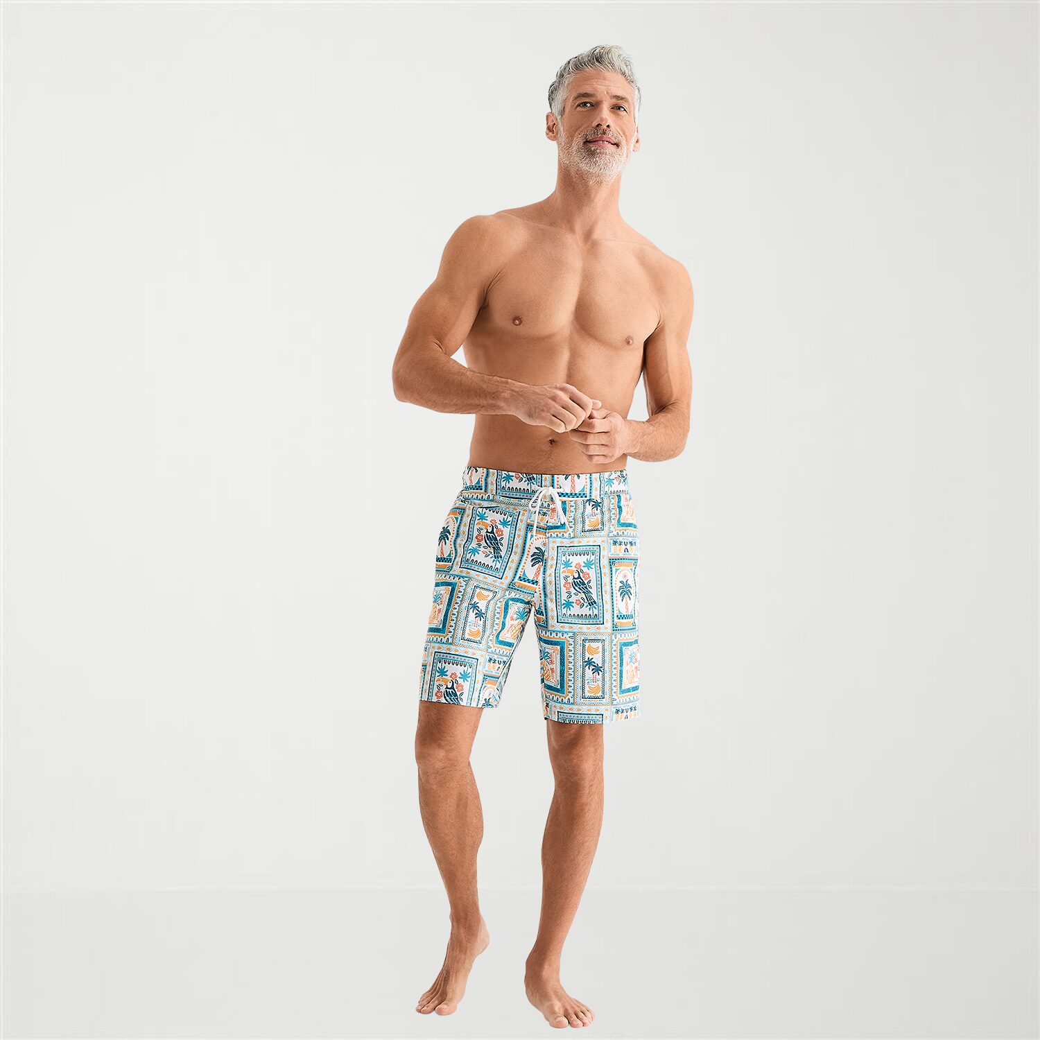 St. John's Bay Mens 9" Americana Abstract Board Shorts