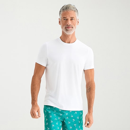 St. John's Bay Mens Short Sleeve Swim Shirt