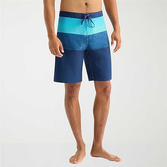 Burnside Mens Striped Board Shorts