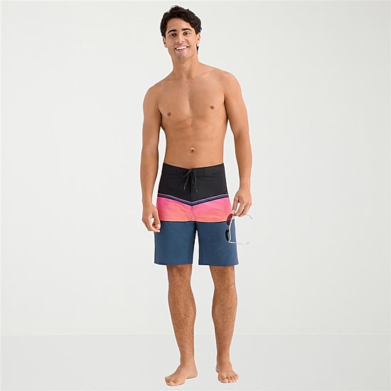 Burnside Mens Striped Board Shorts