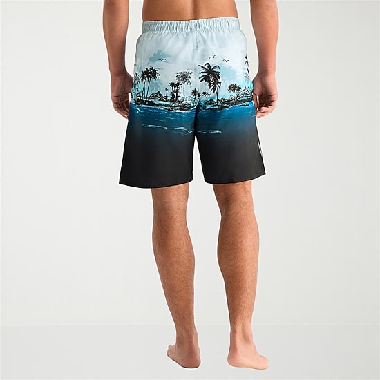 Burnside Mens Drawstring Waist 8" Swim Trunks