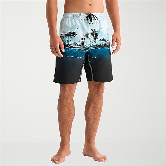 Burnside Mens Drawstring Waist 8" Swim Trunks