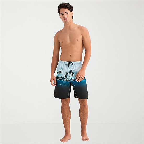 Burnside Mens Drawstring Waist 8" Swim Trunks