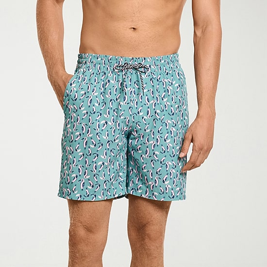 Hurley Mens Drawstring Waist 7 1/2" Ombre Swim Trunks