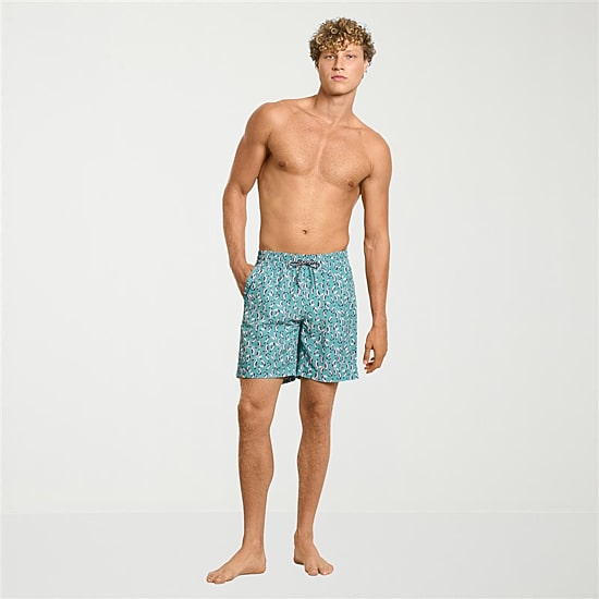 Hurley Mens Drawstring Waist 7 1/2" Ombre Swim Trunks
