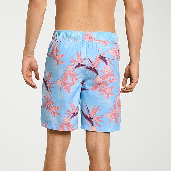 Hurley Mens Drawstring Waist 9 1/2" Ombre Swim Trunks