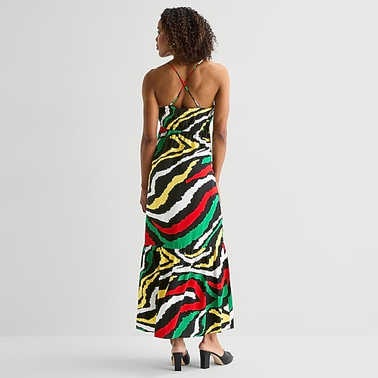 Hope & Wonder Juneteenth Womens Sleeveless Maxi Dress