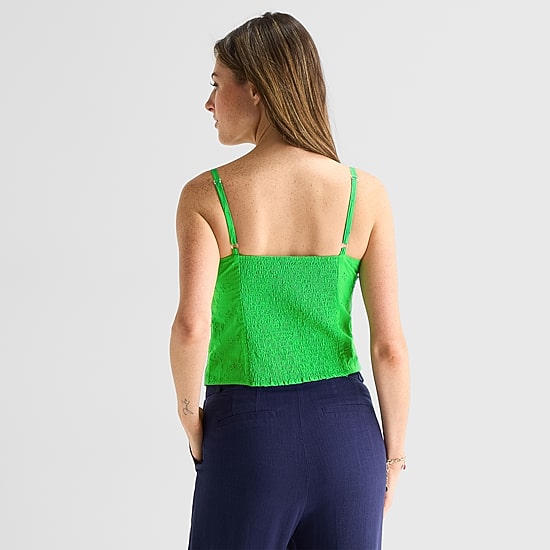 by&by Womens Juniors Sweetheart Neck Sleeveless Blouse