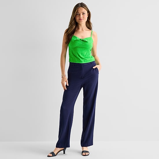 by&by Womens Juniors Sweetheart Neck Sleeveless Blouse