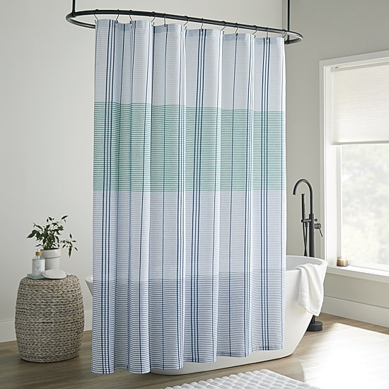Home Expressions Rugby Stripe Shower Curtain