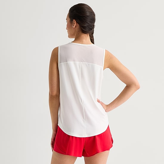 Xersion Mesh Womens Crew Neck Sleeveless Active Tank Top
