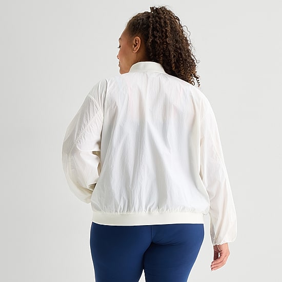 Xersion Womens Plus Midweight Track Jacket