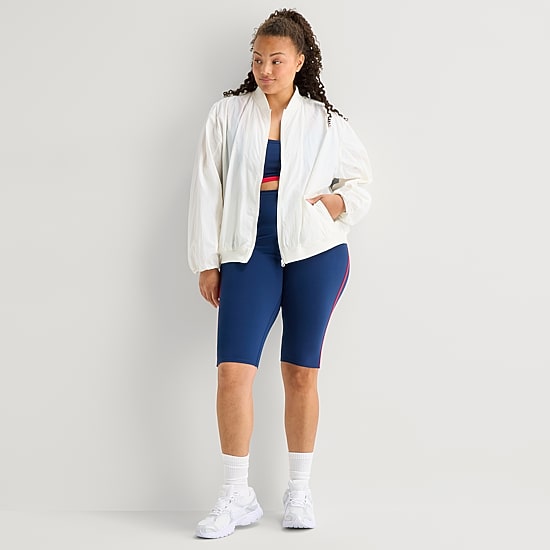 Xersion Womens Plus Midweight Track Jacket
