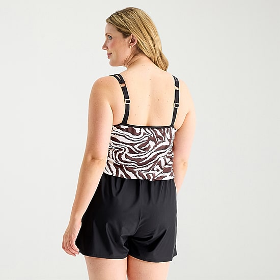 Sonnet Shores Womens Plus Swim Romper
