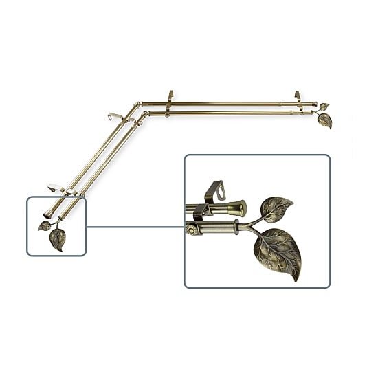 Rod Desyne Ivy Corner Double Curtain Rod