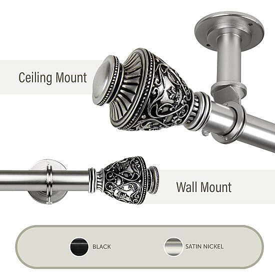 Rod Desyne Veda Ceiling Curtain Rod