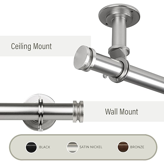 Rod Desyne Bun Ceiling Curtain Rod