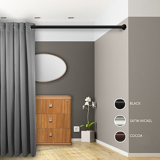 Rod Desyne Room Divider 1 1/2 IN Adjustable Curtain Rod