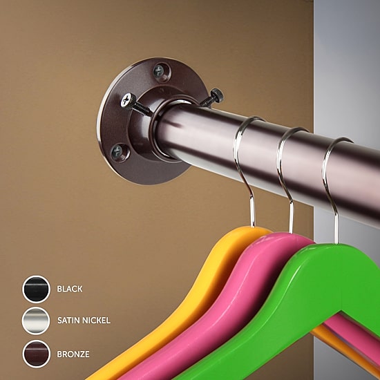 Rod Desyne Closet 1 IN Adjustable Curtain Rod