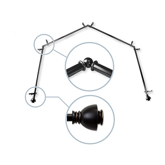 Rod Desyne Alma 4 Sided Bay Window Rod