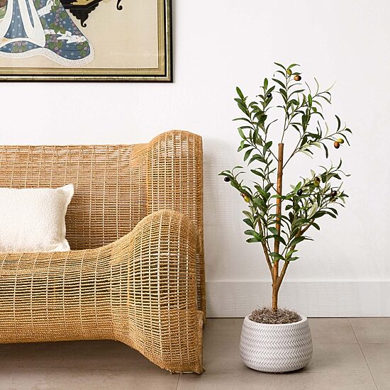 Nearly Natural 3' Olive With Natural Trunk Artificial Plant