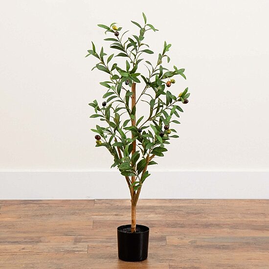 Nearly Natural 3' Olive With Natural Trunk Artificial Plant