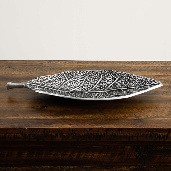Nearly Natural 16" Antique Leaf Decorative Tray