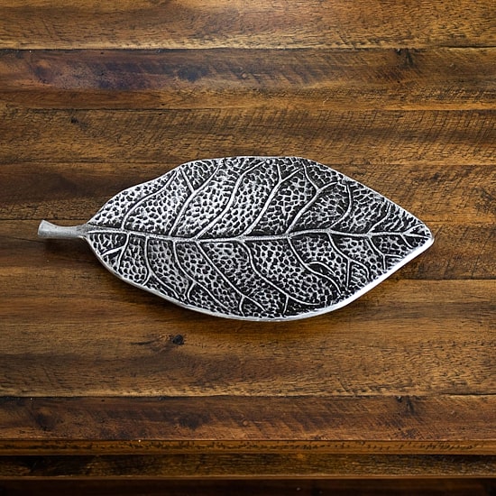Nearly Natural 16" Antique Leaf Decorative Tray