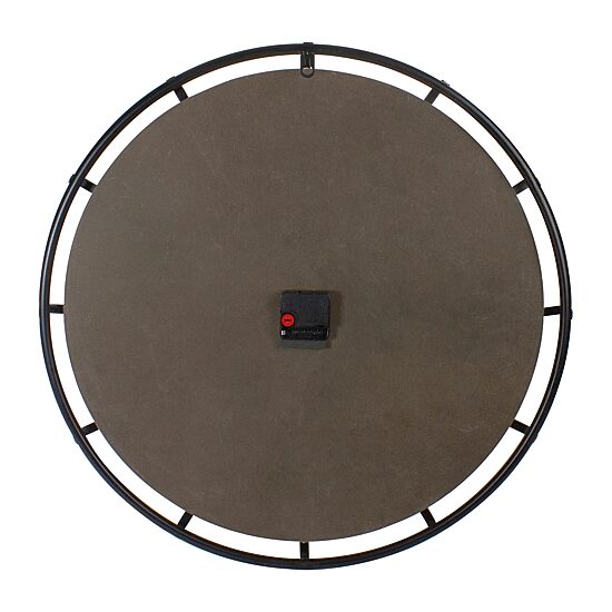 Northlight 23.5" Black Metal And Wood Country Rustic Wall Clock