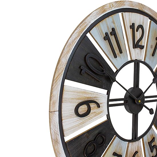 Northlight 28" Whitewashed Wall Clock