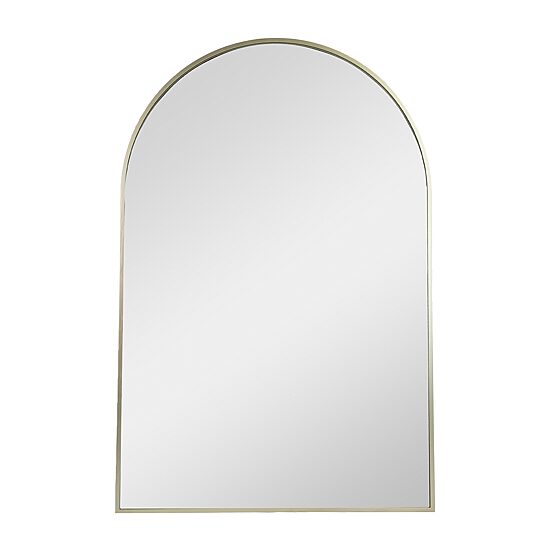 Northlight 36" Gold Framed Modern Arched Wall Mirror