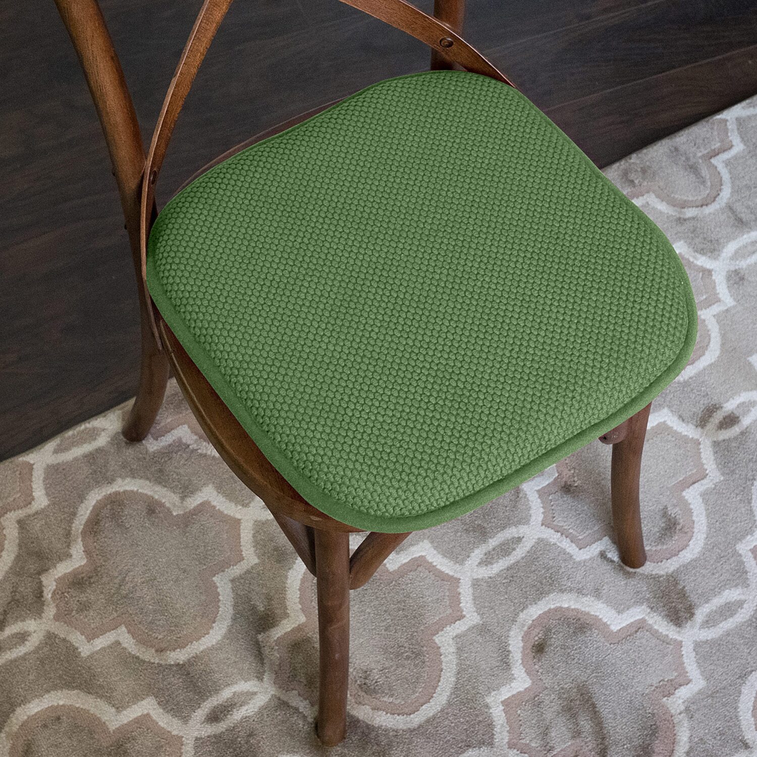 Sweet Home Collection™ Honeycomb Memory Foam No Slip Back 16" x Chair Pad Cushion