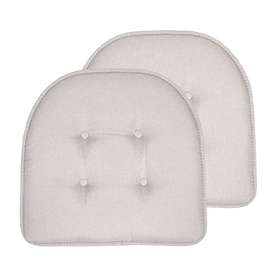 Sweet Home Collection™ Solid Color U Shaped Memory Foam 17" x 16" Chair Cushions