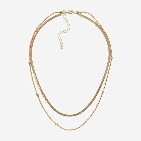 Mixit Womens Hypoallergenic 2-pc. Necklace Set