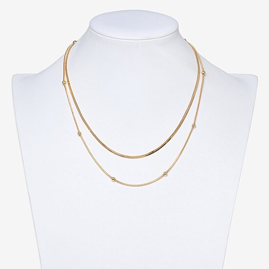 Mixit Womens Hypoallergenic 2-pc. Necklace Set
