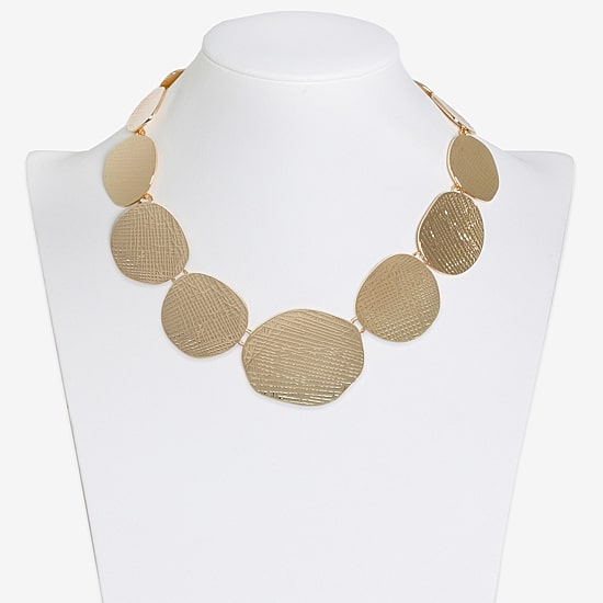 Bold Elements Womens 17 1/2 Inch Collar Necklace