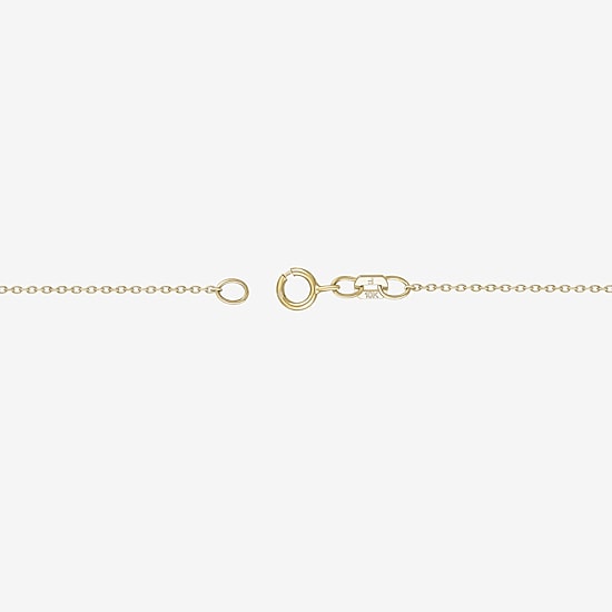 (G/ Si2 ) Womens 1/4 CT. T.W. Lab Grown White Diamond 10K Gold Heart 18 Inch Pendant Necklace