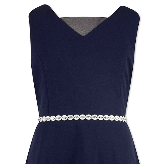 Speechless Big Kid Girls Embellished Sleeveless Skater Dress