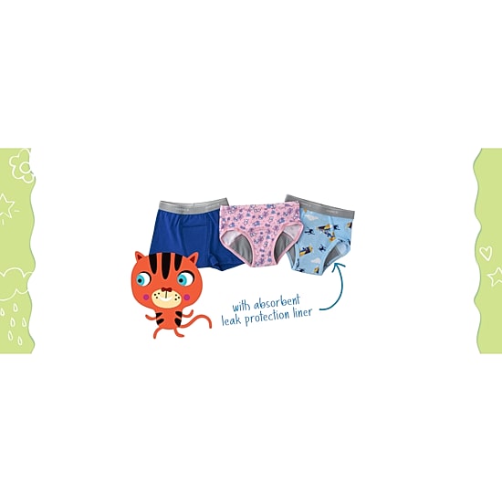 Hanes Potty Trainer Toddler Boys 6 Pack Boxer Briefs Tublbb