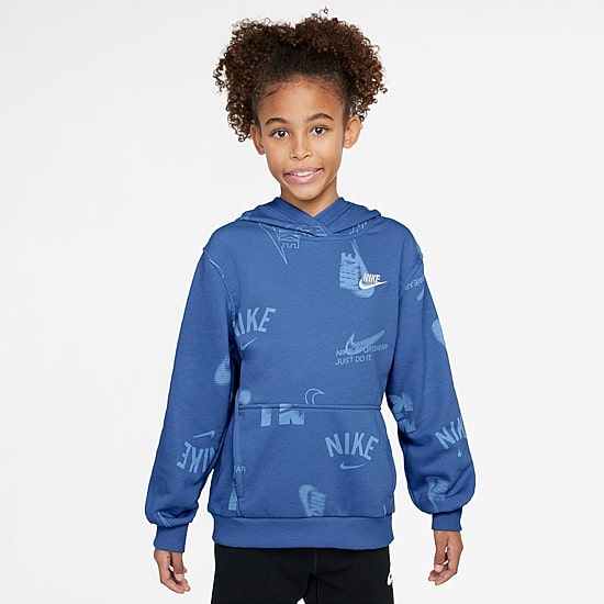Nike Club Big Kid Unisex Long Sleeve Active Hoodie