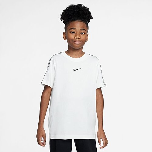 Nike Club Big Kid Unisex Crew Neck Short Sleeve Active T-Shirt, Small, White