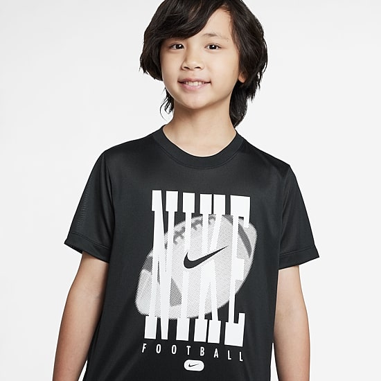 Nike Dri-Fit Big Kid Unisex Crew Neck Short Sleeve Regular Fit Graphic T-Shirt