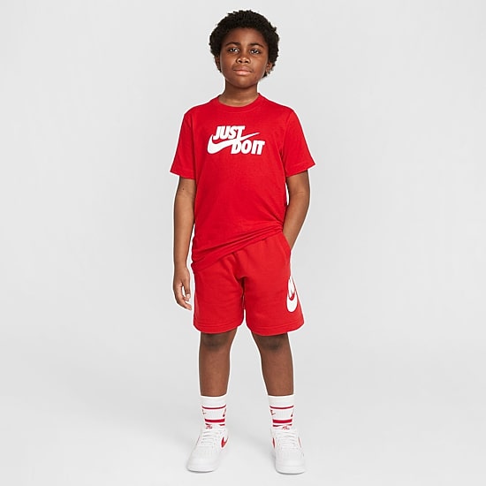Nike Club Just Do It Big Kid Unisex Crew Neck Short Sleeve Regular Fit Graphic T-Shirt