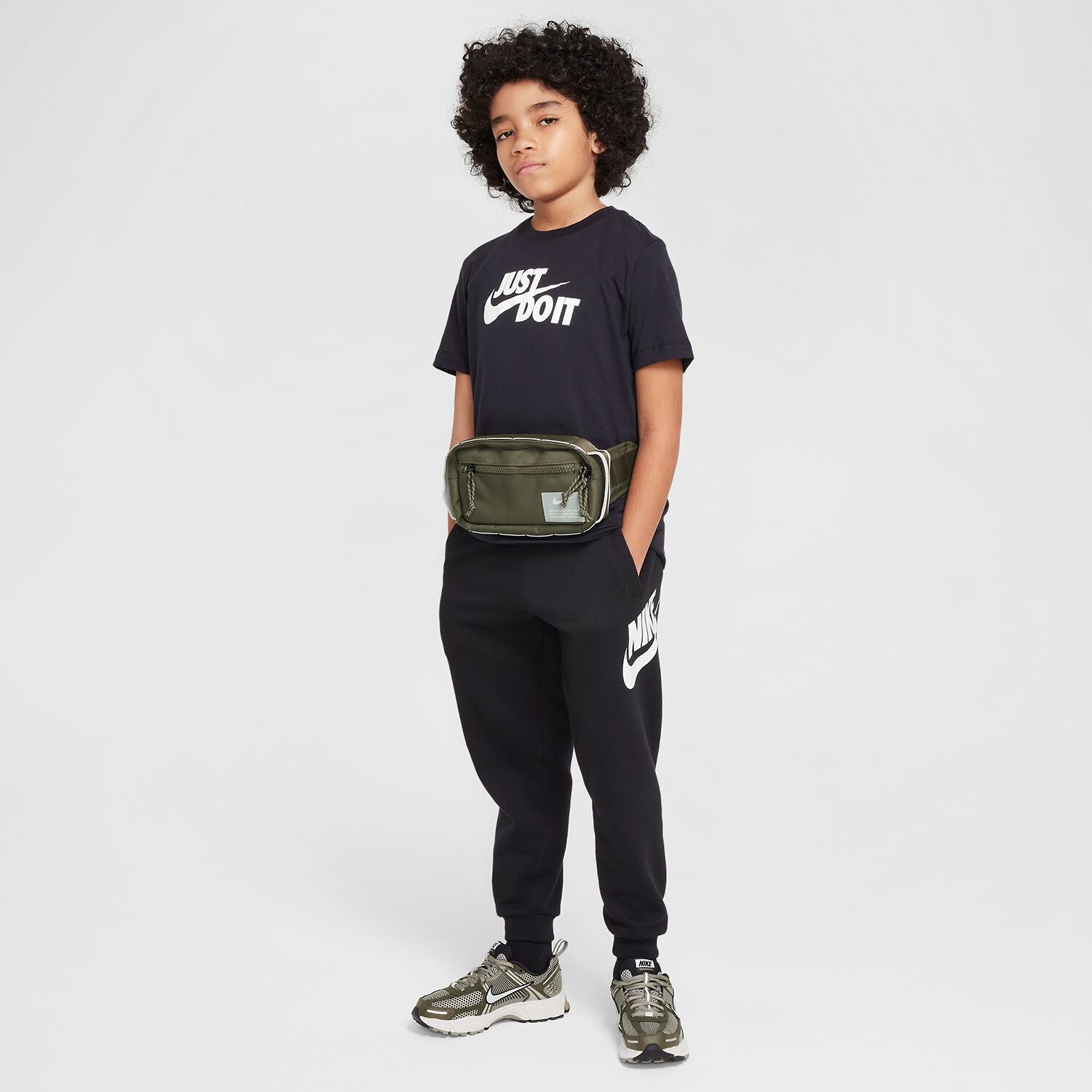 Nike Club Just Do It Big Kid Unisex Crew Neck Short Sleeve Regular Fit Graphic T-Shirt