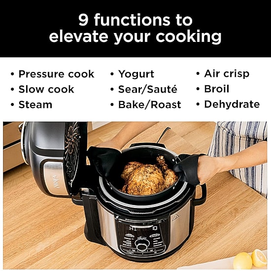 Ninja® Foodi™ 8-qt. 9-in-1 Deluxe XL Pressure Cooker & Air Fryer - Stainless Steel