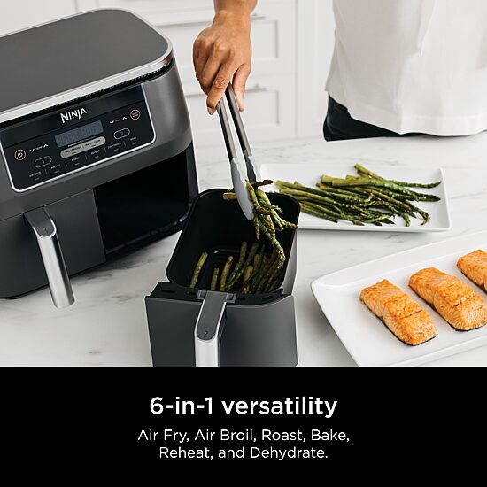 Ninja Foodi 6-in-1 8 Quart 2-Basket Air Fryer with DualZone Technology